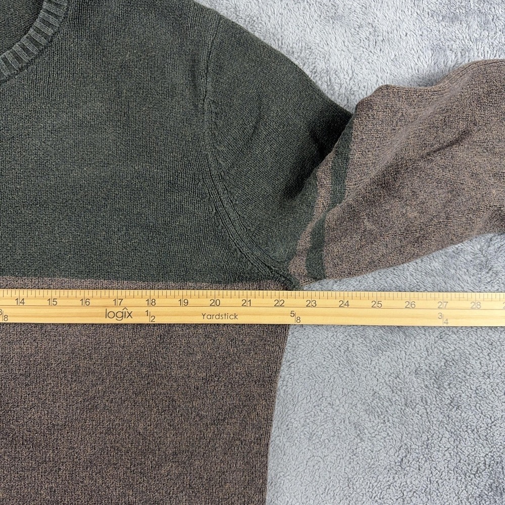 Levi's Sweater Mens Large Multicolor Stripe‎ 100% Cotton Crewneck Pullover - Picture 5 of 7
